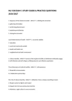 NU 518 EXAM 1 STUDY GUIDE & PRACTICE QUESTIONS 2026&sol;2027