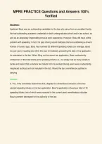 MPRE PRACTICE Questions and Answers 100&percnt;&NewLine;Verified