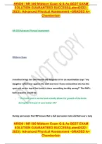 NR509 &sol; NR 509 Midterm Exam Q & As BEST EXAM &NewLine;SOLUTION GUARANTEED SUCCESS&lpar;Latest2022 &sol; &NewLine;2023&rpar;&colon; Advanced Physical Assessment &ndash;GRADED A&plus;&NewLine;Chamberlain
