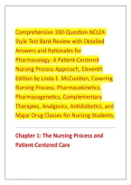 Comprehensive 100-Question NCLEX&NewLine;Style Test Bank Review with Detailed &NewLine;Answers and Rationales for &NewLine;Pharmacology&colon; A Patient-Centered &NewLine;Nursing Process Approach&comma; Eleventh &NewLine;Edition by Linda E&period; McCuistion&comma; Covering &NewLine;Nursing Process&comma; Pharmacokinetics&comma; &NewLine;P