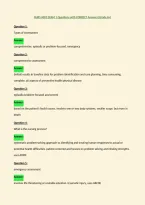 NURS 6001 EXAM 1 Questions with CORRECT Answers &lpar;Grade A&plus;&rpar;