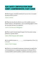 SUAS SAFETY CERTIFICATION EXAM&NewLine;SCRIPT COMPREHENSIVE STUDY GUIDE&NewLine;