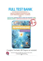 Test Bank For Pathophysiology&colon; A Practical Approach 4th Edition By Lachel Story 9781284205435 Chapter 1- 14 Complete Guide &period;&NewLine;
