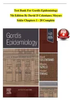 Test Bank for Gordis Epidemiology &lpar;7th Edition&rpar; by David D&period; Celentano&comma; Moyses Szklo&comma; and Youssef Farag&period;