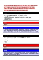 NYC CUSTODIAN ENGINEER EXAM AND PRACTICE EXAM NEWEST 2026&sol; &NewLine;2027 TEST BANK&vert; NYC CUSTODIAN ENGINEER EXAM PREP WITH &NewLine;COMPLETE 200 REAL EXAM QUESTIONS AND CORRECT VERIFIED &NewLine;ANSWERS&sol; ALREADY GRADED A&plus; &lpar;MOST RECENT&excl;&excl;&rpar;