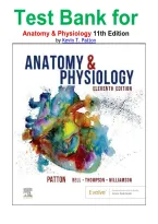Test Bank for Anatomy & Physiology 11th Edition by Kevin T&period; Patton isbn-9780323775717