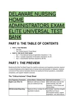 2026&sol;2027 Delaware Nursing Home Administrator &lpar;NHA&rpar; State Exam&colon; S-Tier Elite Test Bank &lpar;Questions with Expert Rationales&rpar;