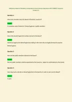 Oklahoma Board of Dentistry Jurisprudence Exam Review Questions with CORRECT Answers&NewLine;&lpar;Grade A&plus;&rpar;