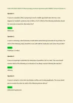 PASS CMS FINAL EXAM ATI Pharmacology proctored Questions with CORRECT Answers &lpar;Grade A&plus;&rpar;