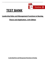 Test Bank For Leadership Roles and Management Functions in Nursing Theory and Application 11th Edition By Carol Jorgensen Huston &vert; 9781975193065 &vert; 2024&sol;2025 &vert; Chapter 1-25 &vert; All Chapters with Answers and Rationals&NewLine;