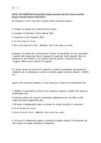 NUR 521 Exam 2 Advanced Pharmacology Questions & Answers &lpar;2025&sol;2026 Update&rpar; &ndash; Graded A&plus; Test Prep & Study Guide