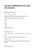 TABC FINAL COMPREHENSIVE STUDY GUIDE&NewLine;WITH SOLUTIONS&NewLine;