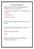 NUR 521 Exam Advanced Pharmacology Questions & Answers &lpar;2025&sol;2026 Update&rpar; &ndash; Antimicrobials & Antibiotic Therapy Study Guide