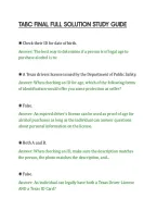 TABC FINAL FULL SOLUTION STUDY GUIDE&NewLine;