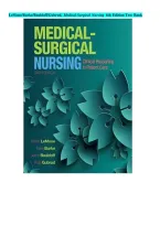 TEST BANK FOR MEDICAL-SURGICAL NURSING&comma; 6TH EDITION BY LEMONE&comma; BURKE&comma; BAULDOFF&comma; AND GUBRUD &vert; ALL CHAPTERS &vert; QUESTIONS & 100&percnt; VERIFIED ANSWERS AND RATIONALES