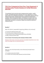 TDCJ Core Competencies Exam Prep&colon; Texas Department of Criminal Justice Practice Questions & Verified Rationales