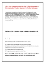 TDCJ Core Competencies Exam Prep&colon; Texas Department of Criminal Justice Practice Questions & Verified Rationales