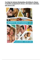 Test Bank for Intimate Relationships&comma; 4th Edition by Thomas N&period; Bradbury & Benjamin R&period; Karney &vert; All Chapters 1&ndash;15 &vert; Questions & Answers 2027