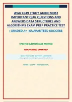 WGU C949 STUDY GUIDE MOST IMPORTANT QUIZ QUESTIONS AND ANSWERS DATA STRUCTURES AND ALGORITHMS EXAM PREP PRACTICE TEST