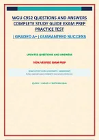 WGU C952 QUESTIONS AND ANSWERS COMPLETE STUDY GUIDE EXAM PREP PRACTICE TEST