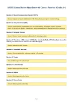 AAMI Science Review Questions with Correct Answers &lpar;Grade A&plus;&rpar;