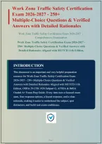 WORK ZONE TRAFFIC SAFETY CERTIFICATION EXAM 2026-2027 MUTCD 11TH EDITION OSHA 29 CFR 1926 FLAGGER SIGNALING TEMPORARY TRAFFIC CONTROL PRACTICE QUESTIONS AND CORRECT ANSWERS PLUS RATIONALES&vert; INSTANT DOWNLOAD