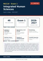 NU110 Integrated Human Sciences Exam 1 Galen College 2026&sol;2027 &ndash; Questions and Answers &vert; 100&percnt; Verified &vert; Complete Verified Answers &ndash; Pass Guaranteed &ndash; A&plus; Graded 