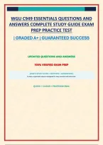 WGU C949 ESSENTIALS QUESTIONS AND ANSWERS COMPLETE STUDY GUIDE EXAM PREP PRACTICE TEST