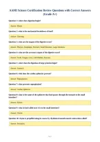 AAMI Science Certification Review Questions with Correct Answers&NewLine;&lpar;Grade A&plus;&rpar;