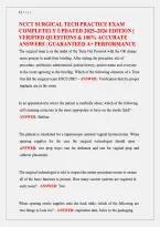 NCCT Surgical Technology Practice Exam Guide &lpar;2025&sol;2026&rpar; &ndash; Verified Q&A & OR Prep