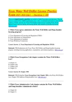bundle for Texas Water Well Driller License Practice  