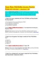 bundle for Texas Water Well Driller License Practice  