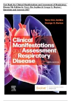 Test Bank for Clinical Manifestations and Assessment of Respiratory Disease&comma; 9th Edition by Terry Des Jardins & George G&period; Burton &vert; All Chapters 1&ndash;45 &vert; Questions & Answers 2027&NewLine;