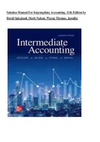 Intermediate Accounting 11th Edition Solution Manual &vert; Spiceland&comma; Nelson&comma; Thomas & Winchel &vert; Complete Solutions