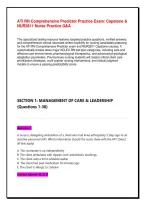 ATI RN Comprehensive Predictor Exit Level 3 Proctored Exam Study Guide