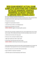 HESI EXAM NEWEST ACTUAL EXAM &NewLine;COMPLETE QUESTIONS AND CORRECT &NewLine;DETAILED ANSWERS &lpar;VERIFIED &NewLine;ANSWERS&rpar; &vert;ALREADY GRADED &NewLine;A&plus;&vert;&vert;BRAND NEW VERSION 2026&excl;&excl;&excl; 