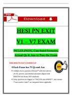 2026 HESI PN EXIT EXAM V1 - V7&comma; &vert; EXAM QUESTIONS AND ANSWERS &vert; &lpar;VERIFIED REVISED FULL EXAM&rpar;&NewLine;