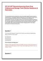 ICC U2 UST Decommissioning Exam Prep&colon; Underground Storage Tank Practice Questions & Rationales&NewLine;