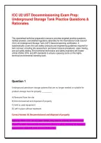 ICC U2 UST Decommissioning Exam Prep&colon; Underground Storage Tank Practice Questions & Rationales&NewLine;