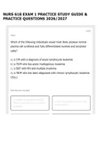 NURS 618 EXAM 1 PRACTICE STUDY GUIDE & PRACTICE QUESTIONS 2026&sol;2027