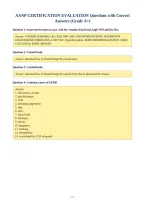 AANP CERTIFICATION EVALUATION Questions with Correct&NewLine;Answers &lpar;Grade A&plus;&rpar;