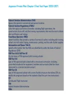 Jeppesen Private Pilot&colon; Chapter 1&period;Final Test Paper 20262027&period;&NewLine;