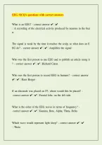 EEG MCQs Questions & Correct Answers 2026 &vert; Electroencephalography Practice Test & Exam Prep