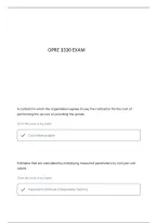 OPRE 3330 FINAL EXAM UTD QUESTIONS AND VERIFIED ANSWERS&period;&period;
