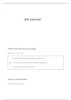 OPRE 3330 EXAM 1 QUESTIONS AND VERIFIED ANSWERS&period;&period;