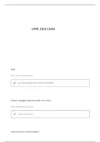 OPRE 3330 TEST 2 QUESTIONS AND VERIFIED ANSWERS