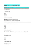 BUNDLE For   HESI A2 EXAM 2026&sol;2027Practice Questions &mdash; Correct Answers & Rationales 