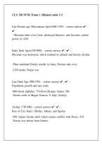 CLA 210 NCSU Exam 1 Heinen Units 1&ndash;3 2026 &vert; CLA 210 Exam Prep & Study