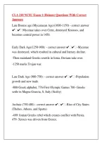 CLA 210 NCSU Exam 1 Questions & Correct Answers 2026 &vert; Heinen Exam Prep & Study Guide