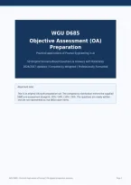 WGU D685 Practical Applications of Prompt Bundle with complete solutions&period;